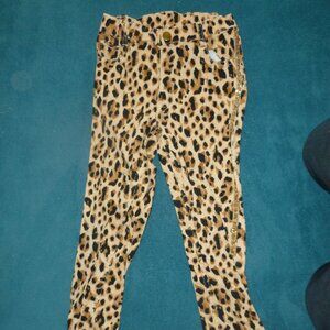 Beautiful leopard style Gymboree jeans, Brown and Black, Size 7